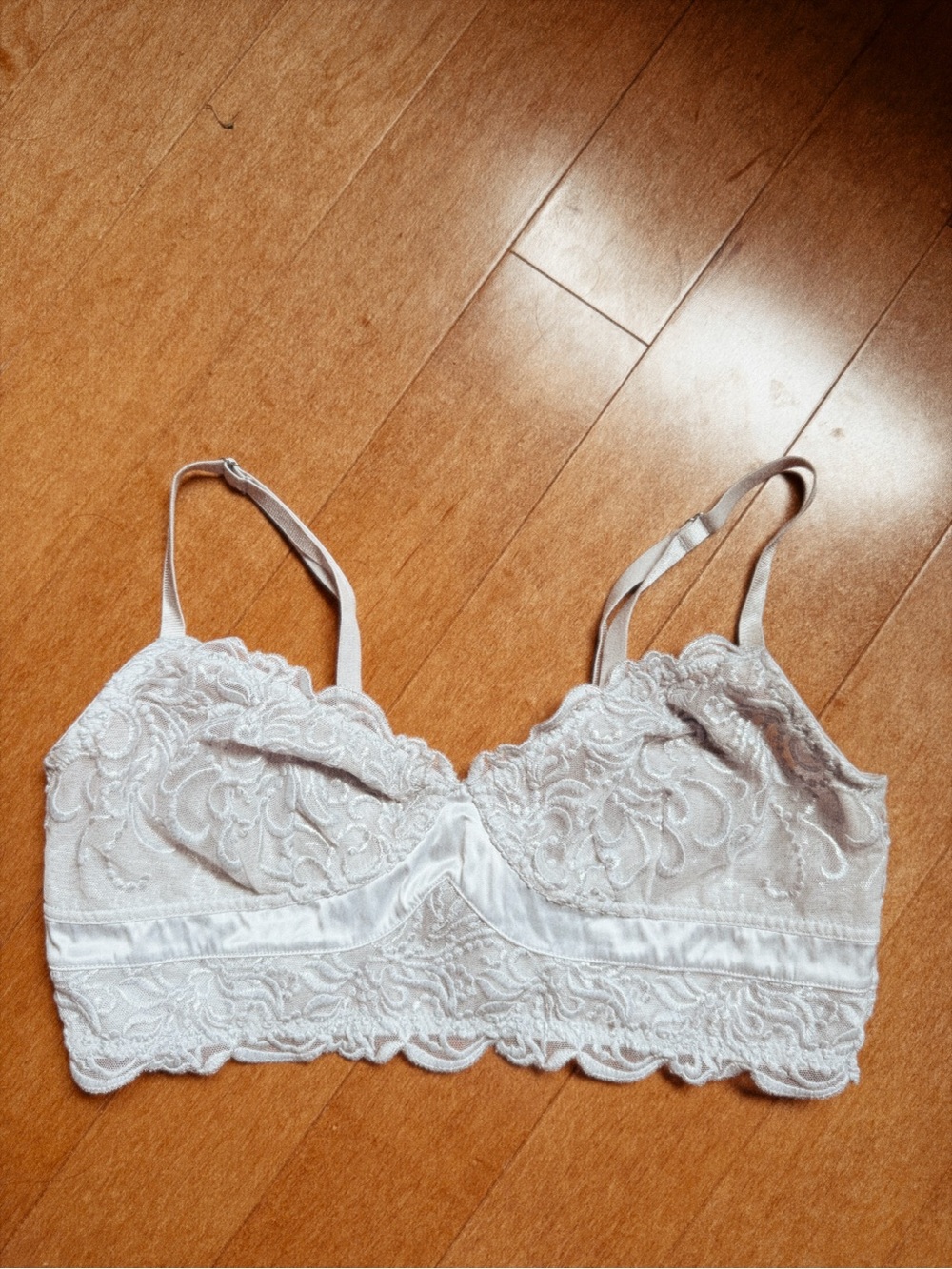 Free People Lace Bralette in White/Cream